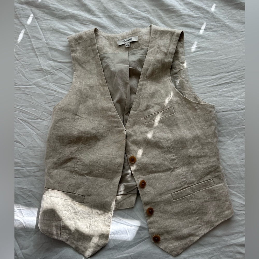 Madewell Linen Vest Top in Size 2